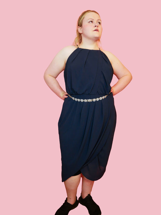 City Chic Belted Dress